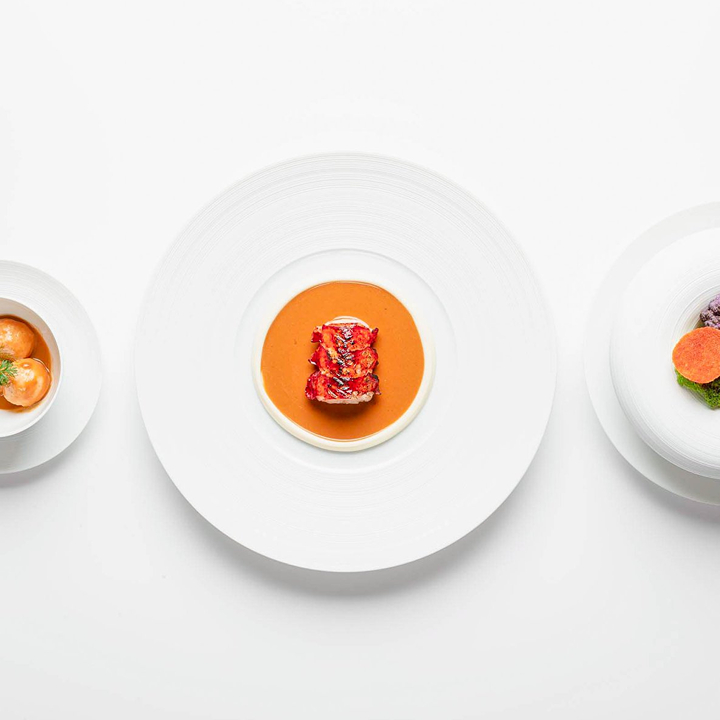 fine dining dishes at petrus, fine dining restaurant in hong kong