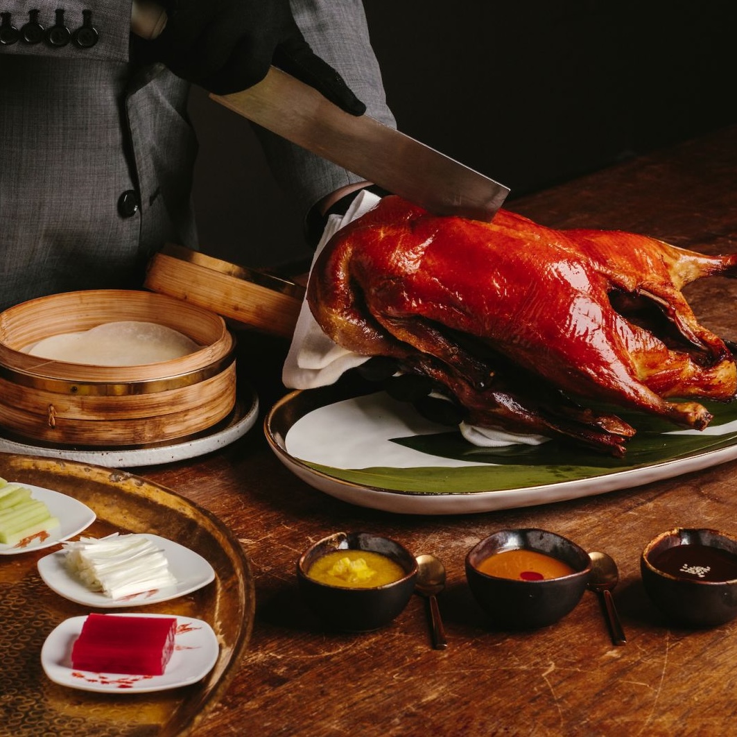 best peking duck Hong Kong: duddell's, central