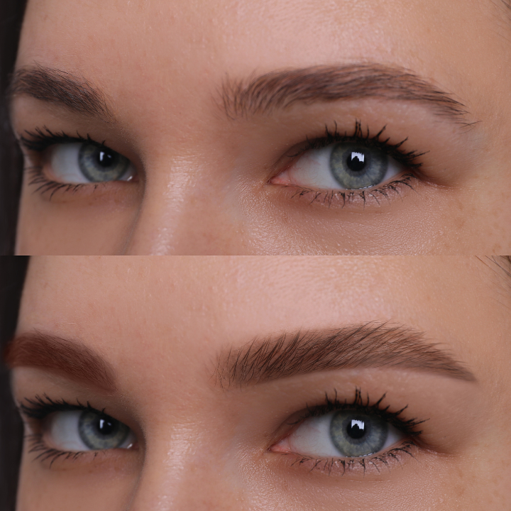 eyebrow dye before and after mens beard dye